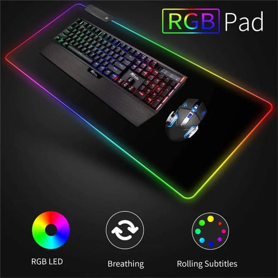 Trådlös laddning - RGB Gaming Mouse Pad - Khatibs